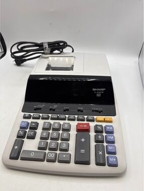 Sharp EL-2630PII Electronic Printing Calculator 12 Digit Paper Tape RETRO